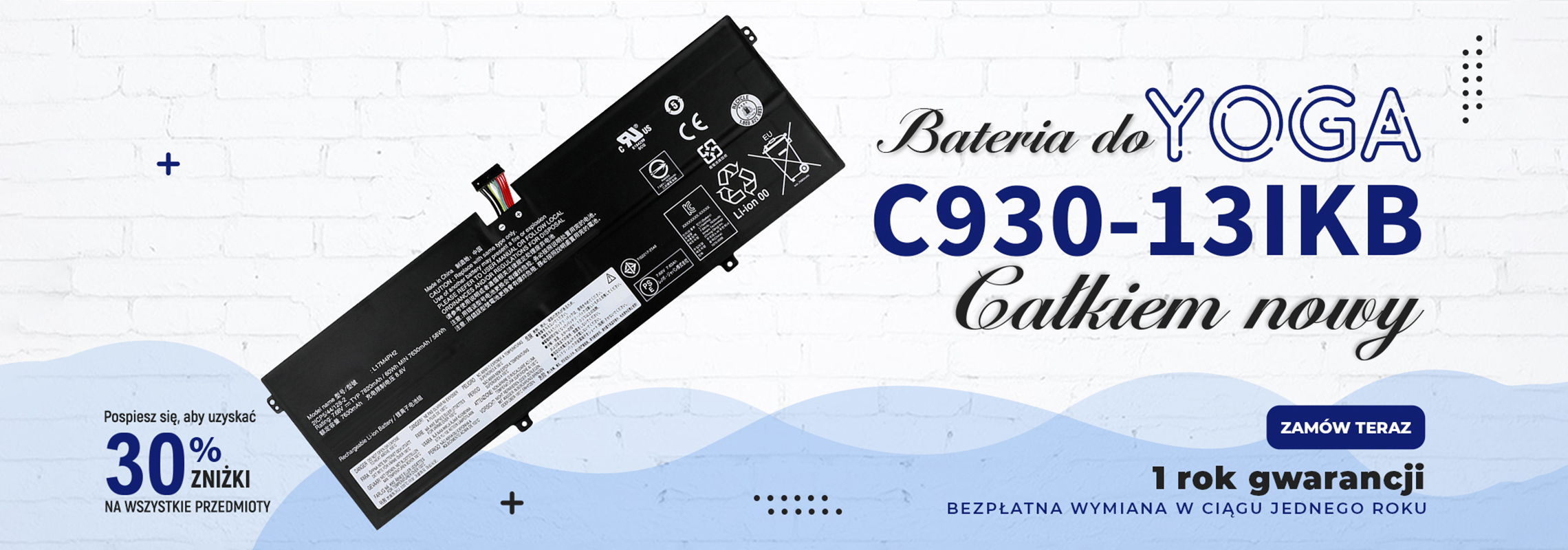 Bateria do Lenovo Yoga C930-13IKB